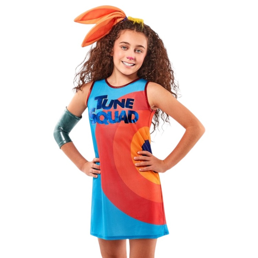 🎃 New Space Jam Lola Bunny Tune Squad Dress Up Set Costume Girls Size Small 4-6
